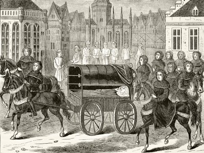 Funeral procession of King Richard II of England in 1400, from 